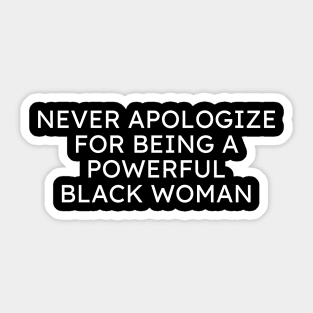 Powerful Black Woman Sticker